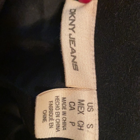 DKNY Jeans small black pea coat!! - Picture 7 of 9